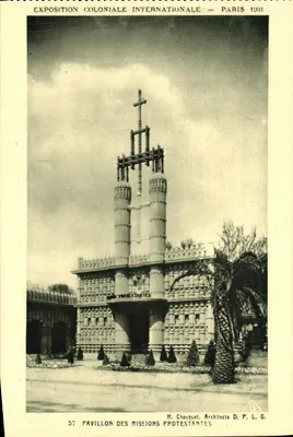 Pavilhão das Missões Protestantes — Exposição Colonial Internacional — Paris 1931 — H. Chauquet, Arquiteto D.P.L.G.