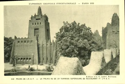 Palácio da A.O.F. — Exposição Colonial Internacional — Paris 1931