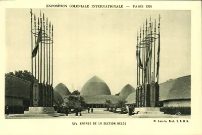 Entrada da Seção Belga — Exposição Colonial Internacional — Paris 1934 — H. Lacoste, Arq. S.A.D.G.