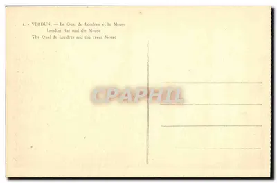 Verdun — O Quai de Londres e a Meuse — Verso
