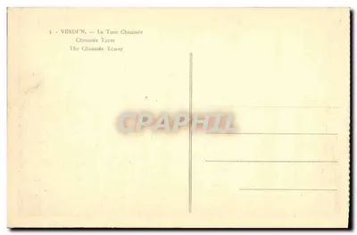 Verdun — La Tour Chaussée — editor não identificado, n° de série 5 — Verso