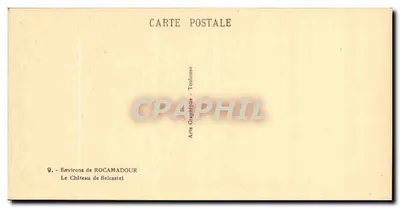 Zamek w Belcastelu — Okolice Rocamadour — Arts Graphique Toulouse — Rewers
