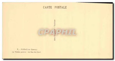 Figeac (w Quercy) — La Venise preuve — Ulica Kanału — Arts Graphique — Toulouse — Rewers
