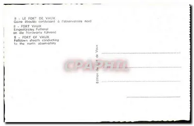 Forte di Vaux — Condotta sotterranea con crollo parziale verso l'osservatorio nord — Edizione del Forte di Vaux, n. 8 — Verso