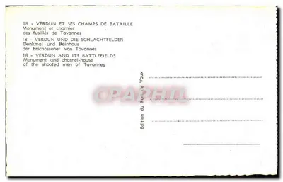 Monumento aos Heróis da Resistência — Tavannes — Edição do Forte de Vaux — Verso