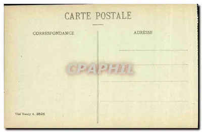 Reims w latach bombardowań 1914-1917 — Rue de Vesle — Firmy Singer, Auer i znaki pocztowe Jeanne d'Arc — Wydawnictwo G. Bubols, Reims — Rewers
