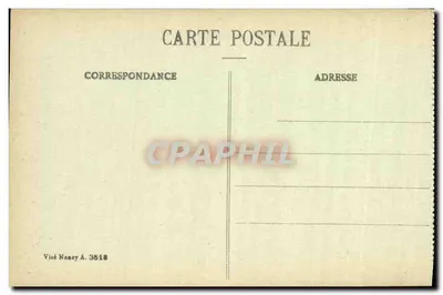 Reims em seus anos de bombardeios 1914-1917 — Ruas Hincmar e Clovis — Coleção S. Dubois, Reims — Verso