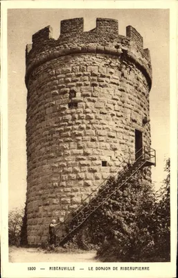 O Donjon de Ribeauvillé — 1800 — Edição J. Bauch, Ribeauvillé