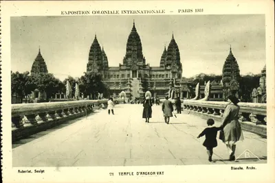Temple d'Angkor-Vat — Exposition Coloniale Internationale — Paris 1931 — Ruberlat, Sculpt. — Blanche, Archs.
