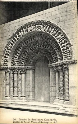 Igreja de São Pedro de Aulnay — Portal romano esculturado — Museu de Escultura Comparada, Aulnay