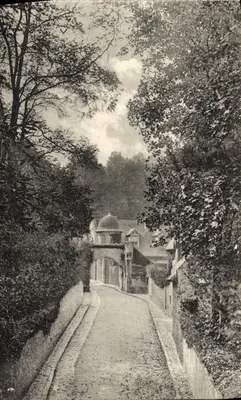 Abadia dos Vaulx-de-Cernay — Vista da rue des Vaulx — Editor: Lévy e Nourdin Réims
