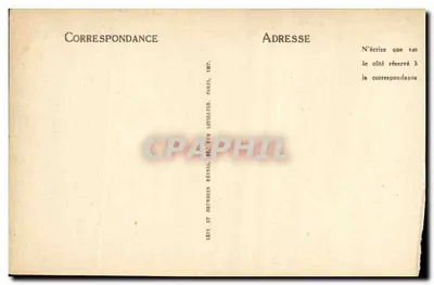 Trégastel-Primel (Finistère) — Skaliste wybrzeże przy burzowym pogodzie, Plaża Diben — ND — Rewers