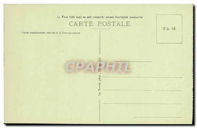 Locronan - De Voorouder voor het portaal van de Kerk — uitgever Le Doré, n° 843 — Achterkant