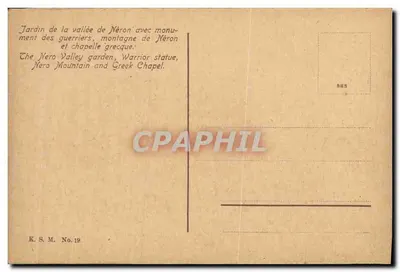 Walsbaden, Nérotal-Anlagen mit Krieger-Denkmal, Nérolberg und Griech. Kapelle — K.S.M. No. 19 — Rewers