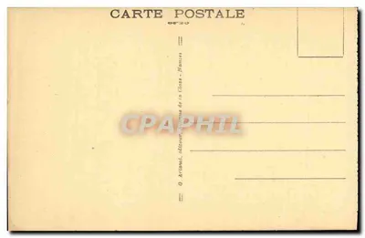 Lisieux — Stare domy na placu Halle-au-Beurre — G. Arliaud, wydawca, Nantes — Rewers