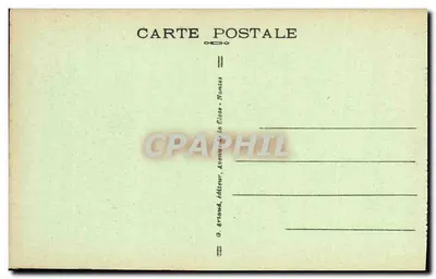 Presqu'île de Crozon — Les tas de Pois — G. Arnaud, editor, Nantes — Verso