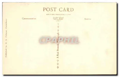 A cripta da catedral de Canterbury — vista interior — H. K. Fullagar, Canterbury — Verso