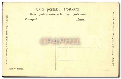 Zegarowa Wieża — Strasbourg — Revue Alacienne, n°207 — Rewers
