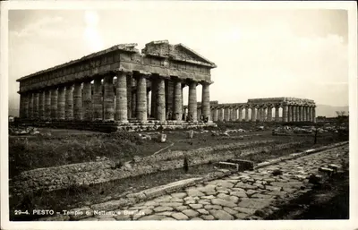 Pesto – Świątynia Neptuna i Bazylika — wydawca Brunner, n° 29-4