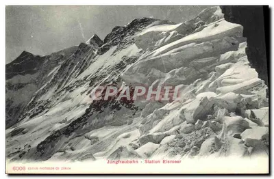 Jungfraubahn - Station Elsmeer — view of the glacier — Edition Photoslub Co Zürich, n°6006