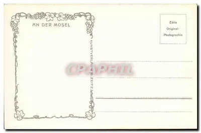 Ruínas da Gräfinburg perto de Traben-Trarbach — vista panorâmica — Fot. F.G. Zeitz No.1162 — Verso