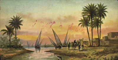 Village indigène près du Caire — Égypte — éditeur Lehnert & Landrock, n° 20