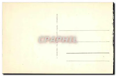 Stara pocztówka St Nectaire w 1830 Rozrujane Ruiny Zamek Feodalny — Rewers