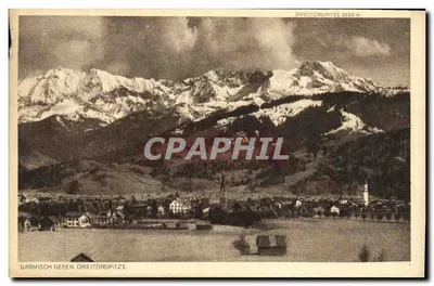 Vintage Postcard Garmisch Gegen Dritorspitze