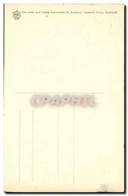 Vintage Postcard Badersee Zugspitze — Back