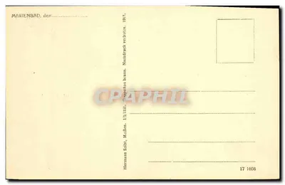 Marienbad — Beim Kreuzbrunnen — Doppelton, n° 17 1608 — Verso