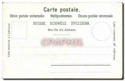 Zermatt, Riffelberg, estação e Matterhorn — editor PUK, n° 3543 — Verso