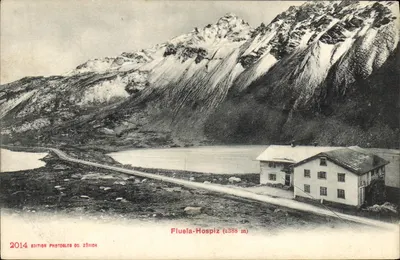 Fluela-Hospiz (2388 m) — snow-capped mountains — Photoblob OO. Zürich