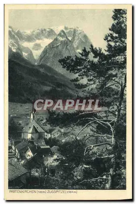 Partenkirchen (720m) — Zugspitze (2964m) — B. Johannes (Max Beckert), Partenkirchen-Garmisch, n° 287