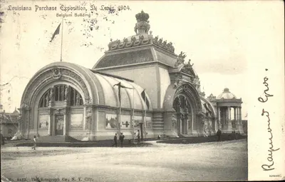 Exposition de Louisiane, St. Louis 1904 — Pavillon de Belgique — The Rotograph Co., N.Y. City, No. 3482