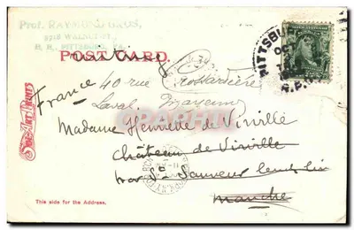 Exposition de Louisiane, St. Louis 1904 — Pavillon de Belgique — The Rotograph Co., N.Y. City, No. 3482 — Verso
