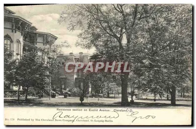 Residência na Euclid Avenue, Cleveland, O. — Publicado pela The Cleveland News Company, Cleveland, O.-Leipzig-Berlin — N° 170