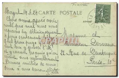 Morgat — Aiguilles du Portzic — kolekcja Y. C. Quimper — Rewers