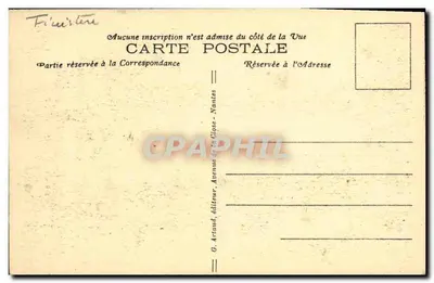 Morgat — Wejście do Jaskini Ogniska i Ołtarza — G. Artaud, dâliteur, Avenue de la Closse - Nantes — Rewers