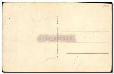 Bilhete postal antigo Morgat Entrada da gruta dos pássaros — Verso