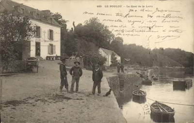 Le Pouldu — O Cais do Laita — Editor Villat & Compagnie, n° 493