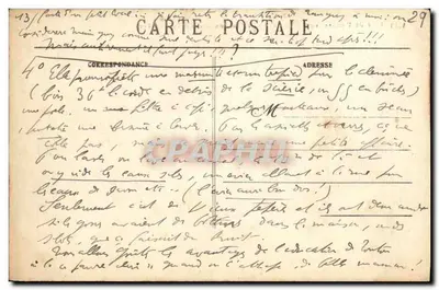 Zatoka Douarnenez — Wybrzeże Beuzec — Wysoka część i jaskinia Castel ar Roch — kolekcja Villara, Quimper — Rewers