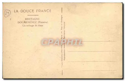 Douarnenez (Finistère) — Uma chegada de atuns — Edições de Arte Yvonne, Paris — Verso