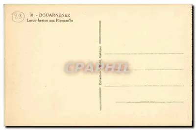 Douarnenez — Brazylijski pralnia w Plomarc'hs — Kolekcja Villard, Quimper — Rewers