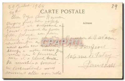 Concarneau — Afgang van schepen — Collectie VILLARD, Quimper — Achterkant