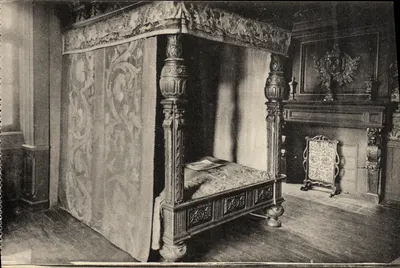 Castelo de KÉRIOLET — Quarto do Rei — Coleção Villed. Quamper