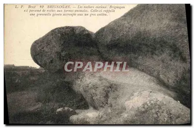 Brignogan — Rochas curiosas com formas animais — Lévy Frères, Paris