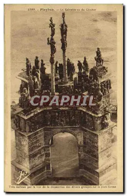 Pleyben — O Calvário visto do Campanário — Le Doaré, fot. Châtecautin