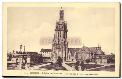 Pleyben - A Igreja, o Calvário e o Ossuário (1590 a 1690), vista geral