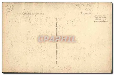 O Calvaire de Saint-Tugen — Estrada de Audierne para a Ponte-du-Raz — Lévy & Neurdein, Paris — Verso