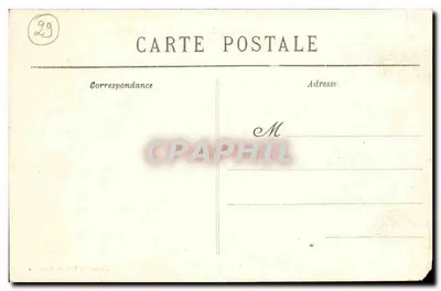 La Pointe du Raz — La Pointe du Menhir, strona północna — kolekcja Villard, Quimper — Rewers